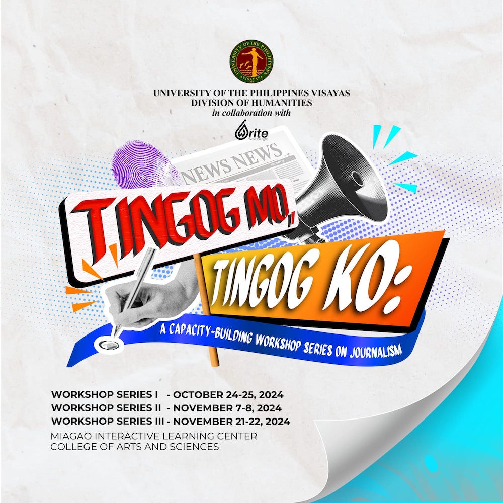 UPV Division of Humanities to hold journalism workshop series for high school students and teachers from Miagao